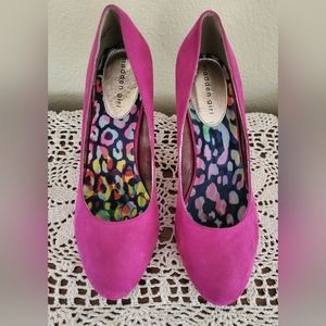 PINK suede pumps 9M